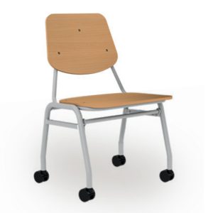 Penna College Chair with Castors (Square)